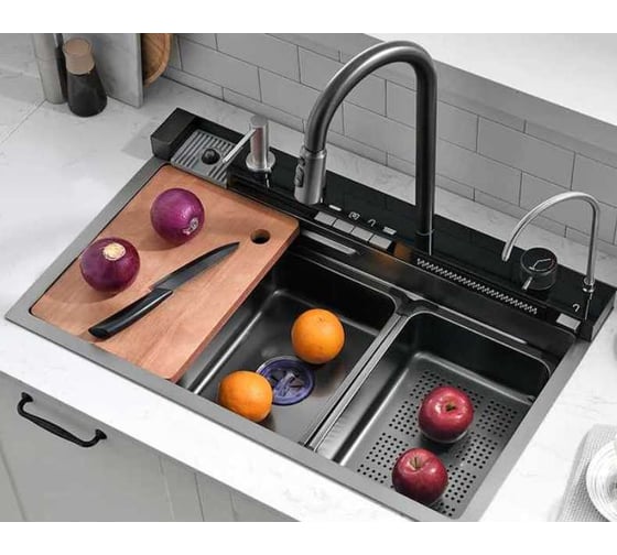 Изображение товара Мойка кухонная многофункциональная ESBANO CASCADE-5 ESMKCASC5