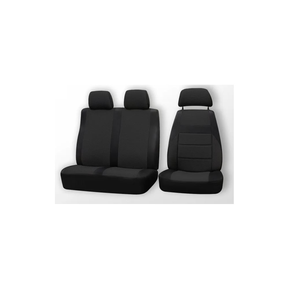 Изображение товара Чехлы на сиденья DEFLY для ГАЗель Бизнес 2018 экокожа черная/замша черная