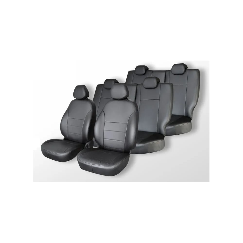 Изображение товара Чехлы на сиденья DEFLY для Toyota Ipsum/Picnic 2001-2009 экокожа черные