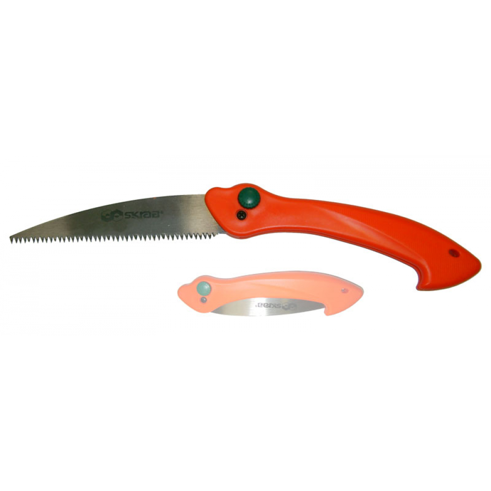 Садовая складная ножовка SKRAB ножовка сучкорез садовая 180 мм 3d заточка рукоятка двухкомпонентная прорезиненная складная bartex fs 180