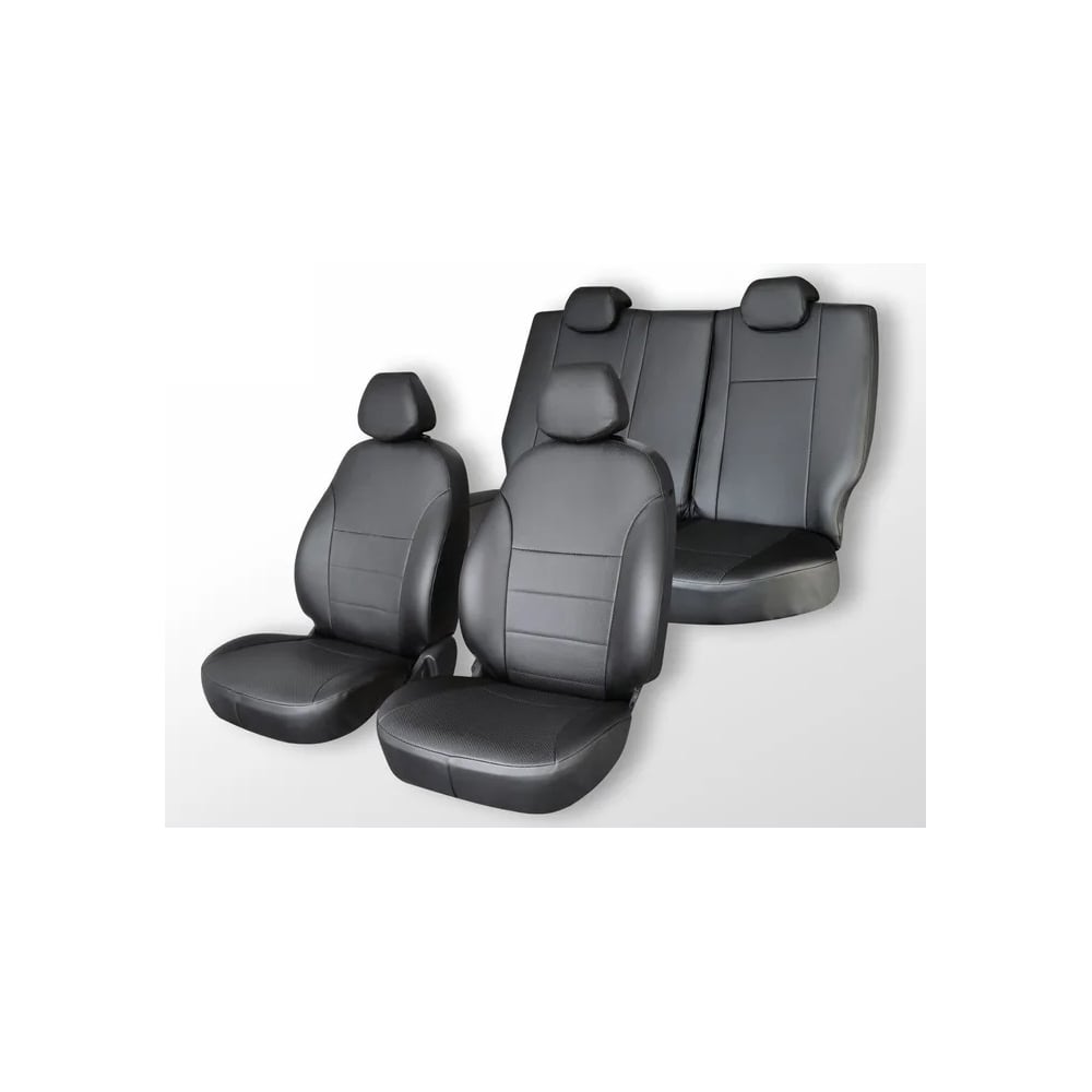 Изображение товара Чехлы на сиденья DEFLY для Nissan X-Trail T30 2000-2007 из экокожи черные