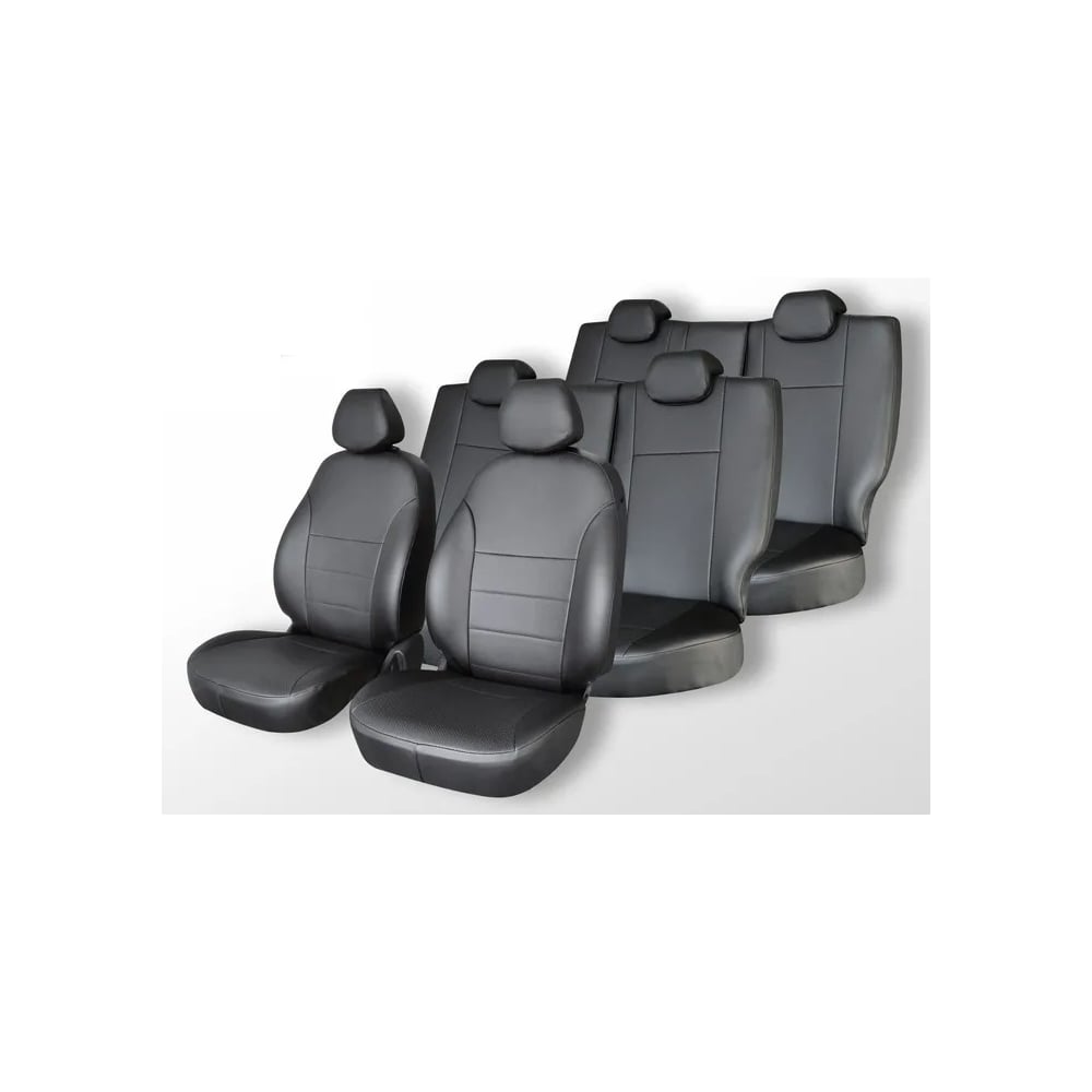 Изображение товара Чехлы на сиденья HONDA Stepwgn 2001-2003 экокожа черные DEFLY Hon3-7-2K