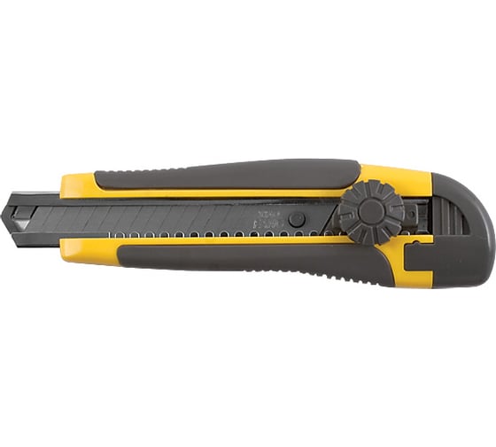 Изображение товара Технический нож FIT IT 18 мм усиленный, вращающийся прижим, лезвие 15 сегментов 10255