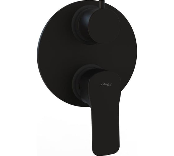 Изображение товара Встраиваемый смеситель для ванны и душа Paini Viva Style, черный 32557