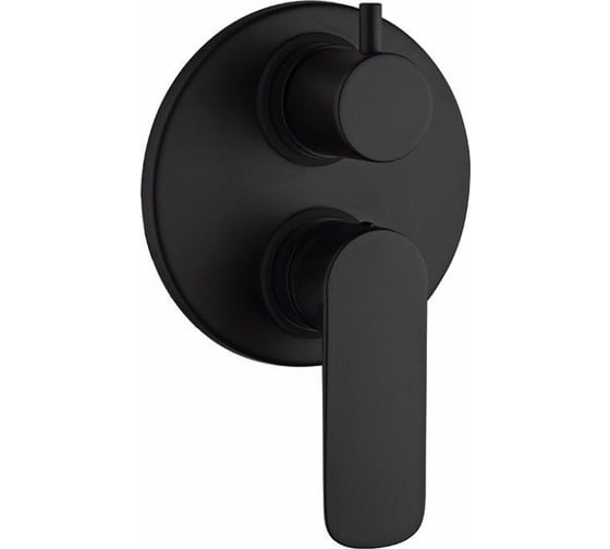 Изображение товара Встраиваемый смеситель для ванны и душа Paini Nove, черный матовый 31178