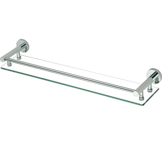 Изображение товара Прямая стеклянная полка Savol 60 см, хром S-608791 23173