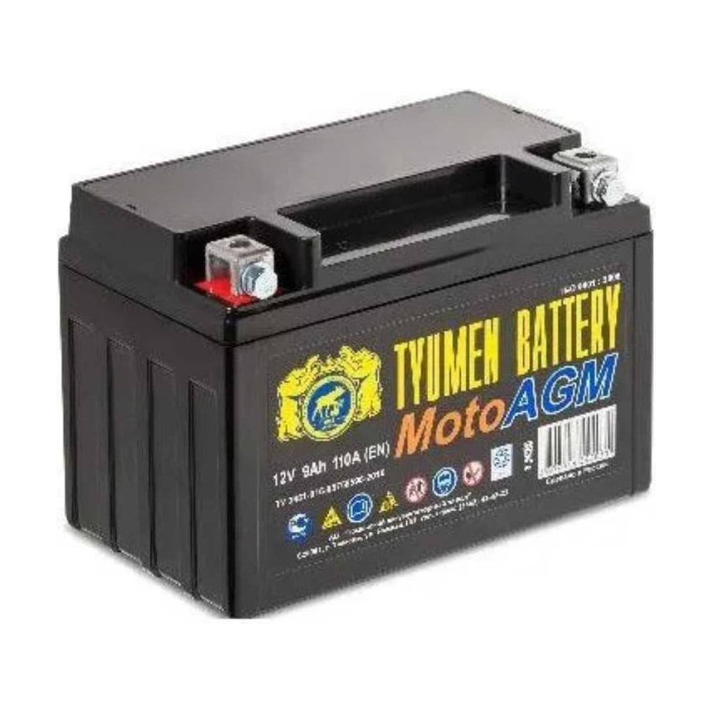 Изображение товара АКБ TYUMEN BATTERY мото 6МТС-9 AGM болт TNM9-AGM