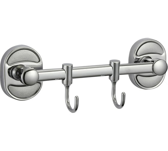 Изображение товара Планка с 2 крючками Savol хром S-008202 23202
