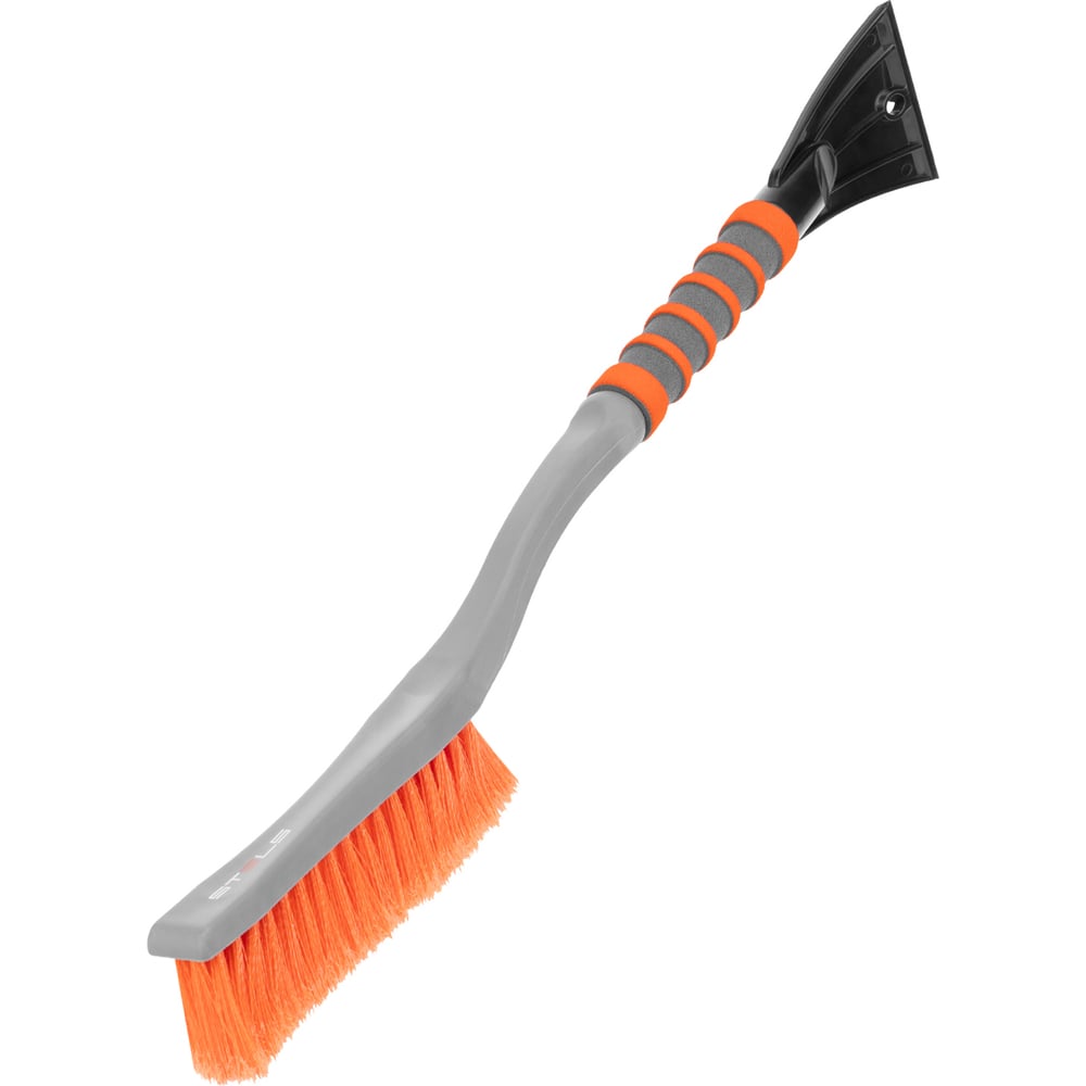 Изображение товара Щетка-сметка для снега со скребком STELS 580 мм черный оранжевый