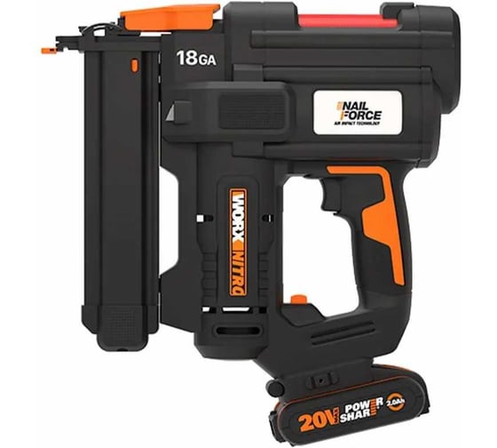 Изображение товара Аккумуляторный степлер WORX 20В, 2Ач х1, ЗУ WX844