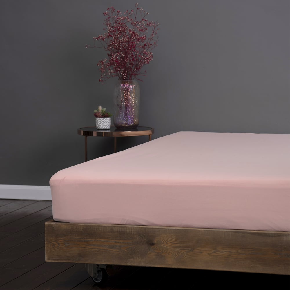 Изображение товара Простыня на резинке KUPU-KUPU VIOLETT 90x200 см розовая