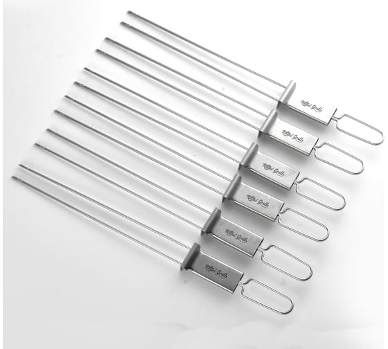 Изображение товара Набор двойных шампуров ROYALGRILL 32.5 см, 6 шт/уп + сумка 80-303