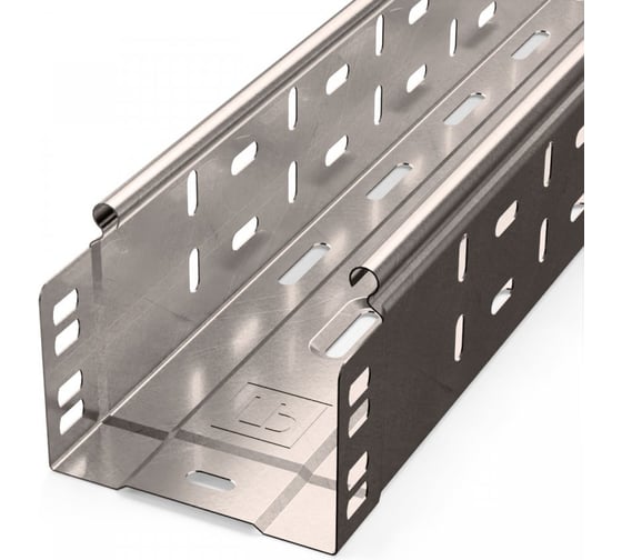 Изображение товара Лоток перфорированный Промрукав Стандарт INOX (AISI 409) 100x80x3000 (0,7 мм) PR16.2412