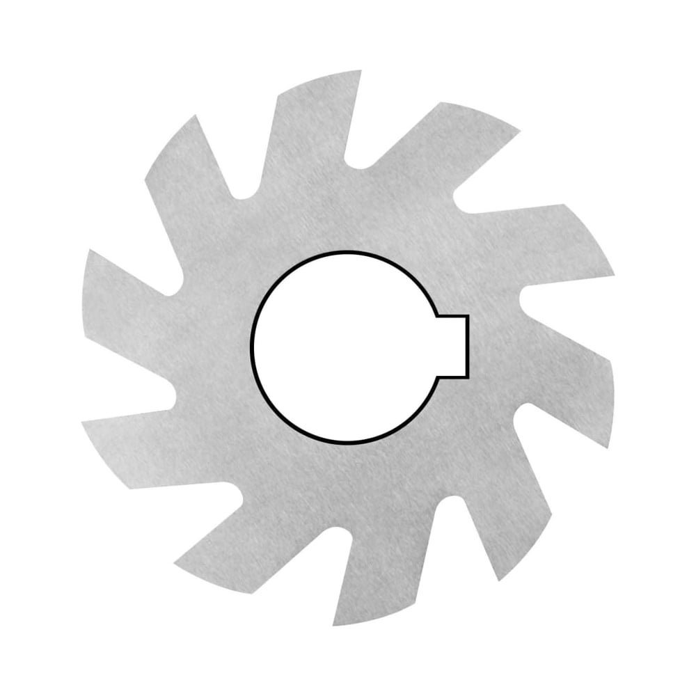 Изображение товара Вогнутая фреза 125мм R14.0 мм, Р6М5, пазовая насадка, 12 зубьев