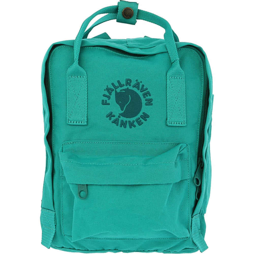 фото Рюкзак fjallraven re-kanken mini, изумрудный, 20х13х29 см, 7 л f23549-644