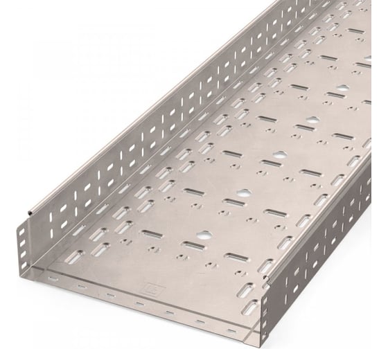 Изображение товара Лоток перфорированный Промрукав Стандарт INOX (AISI 409) 400x100x3000 (1,0 мм) PR16.2422