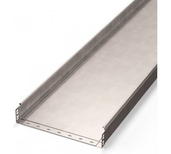 Изображение товара Лоток неперфорированный Промрукав Стандарт INOX (AISI 409) 400x80x3000 (1,0 мм) PR16.2402