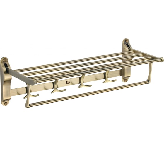 Изображение товара Полка для полотенец Savol откидная 60 см бронза 6099C 23180 S-06099C