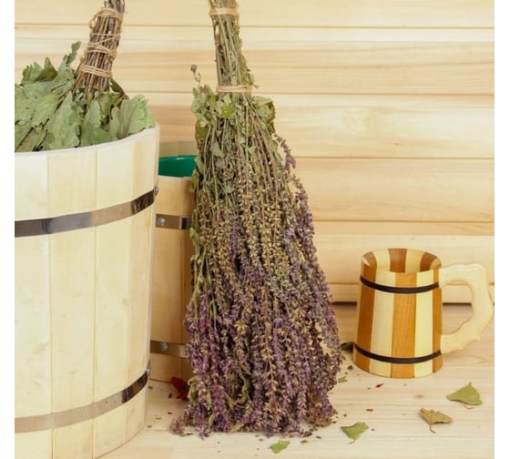 Изображение товара Веник для бани Добропаровъ ТРАВЯНОЙ из шалфея 3969806