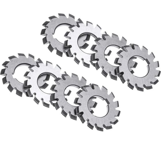 Изображение товара Фреза М1.0, дисковая модульная, Р6М5, 8 шт Sekira 00-00007682