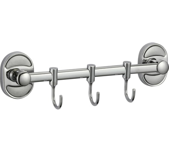 Изображение товара Планка с 3 крючками Savol хром S-008203 23201
