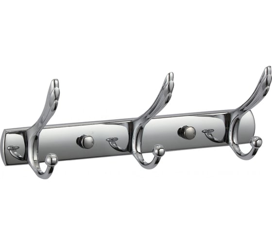Изображение товара Планка с 3 крючками Savol хром S-06203B 23199