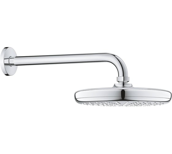 Изображение товара Верхний душ + душевой кронштейн Grohe Tempesta 210 286 мм 28576000, 9.5 л/мин 26412000