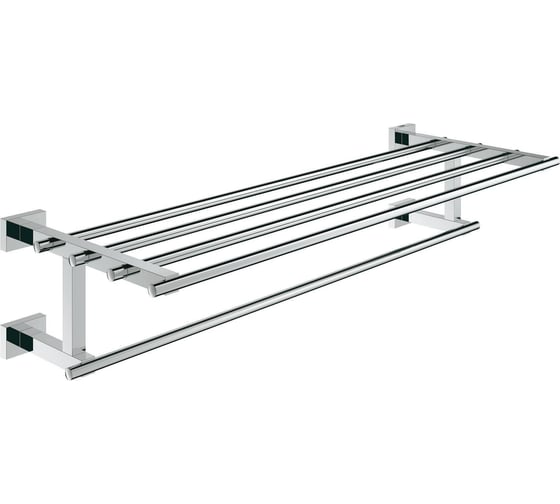 Изображение товара Полка для полотенец Grohe Essentials Cube с дополнительной горизонтальной штангой, 600 мм 40512001