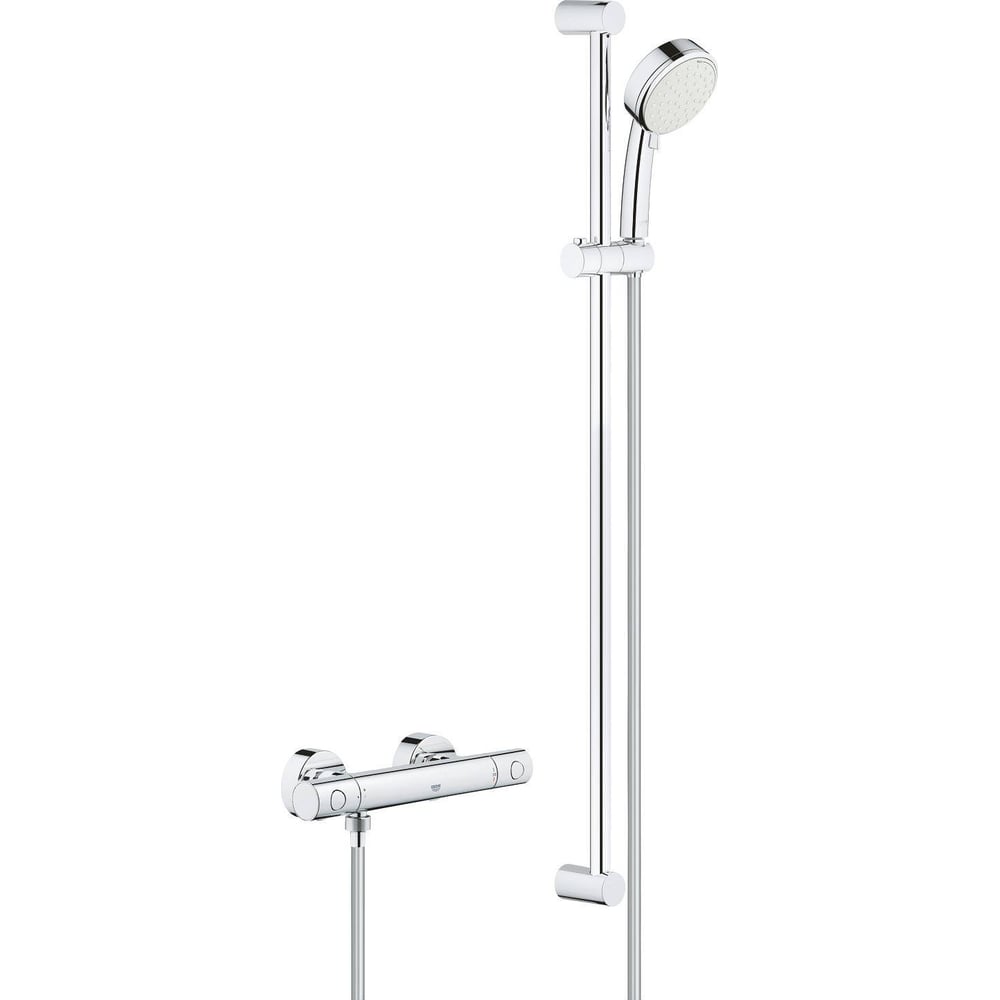 фото Термостат для душа внешнего монтажа grohe grohtherm 800 cosmopolitan с душевым гарнитуром 34769000