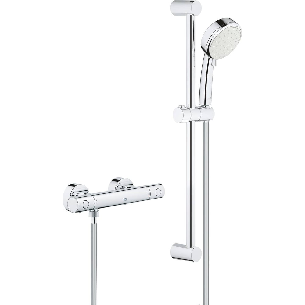 фото Термостат для душа внешнего монтажа grohe grohtherm 800 cosmopolitan с душевым гарнитуром 34768000