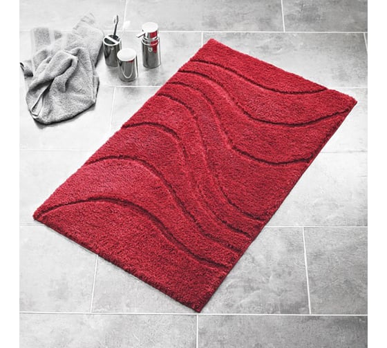 Изображение товара Коврик для ванной комнаты RIDDER La ola красный, 60x90 729316