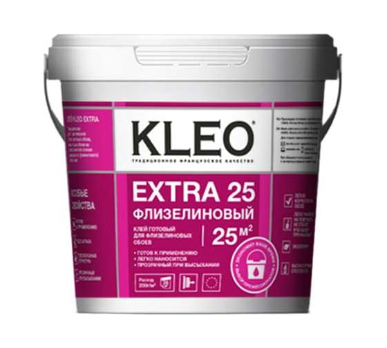 Изображение товара Клей готовый для флизелиновых обоев КLEO EXTRA 5 кг 191 EXTRA 5 кг