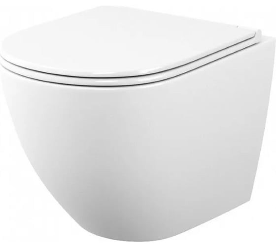 Изображение товара Унитаз подвесной Maretti Elena безободковый, с микролифтом, белый EA10PBM06-844