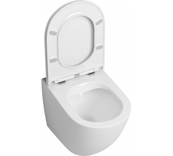 Изображение товара Унитаз приставной Maretti Elena безободковый, с микролифтом, белый EA10PRBM14-844
