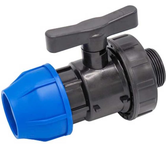 Изображение товара Кран ПНД Rvc 40x1 1/4", наружная резьба UNIO 16954