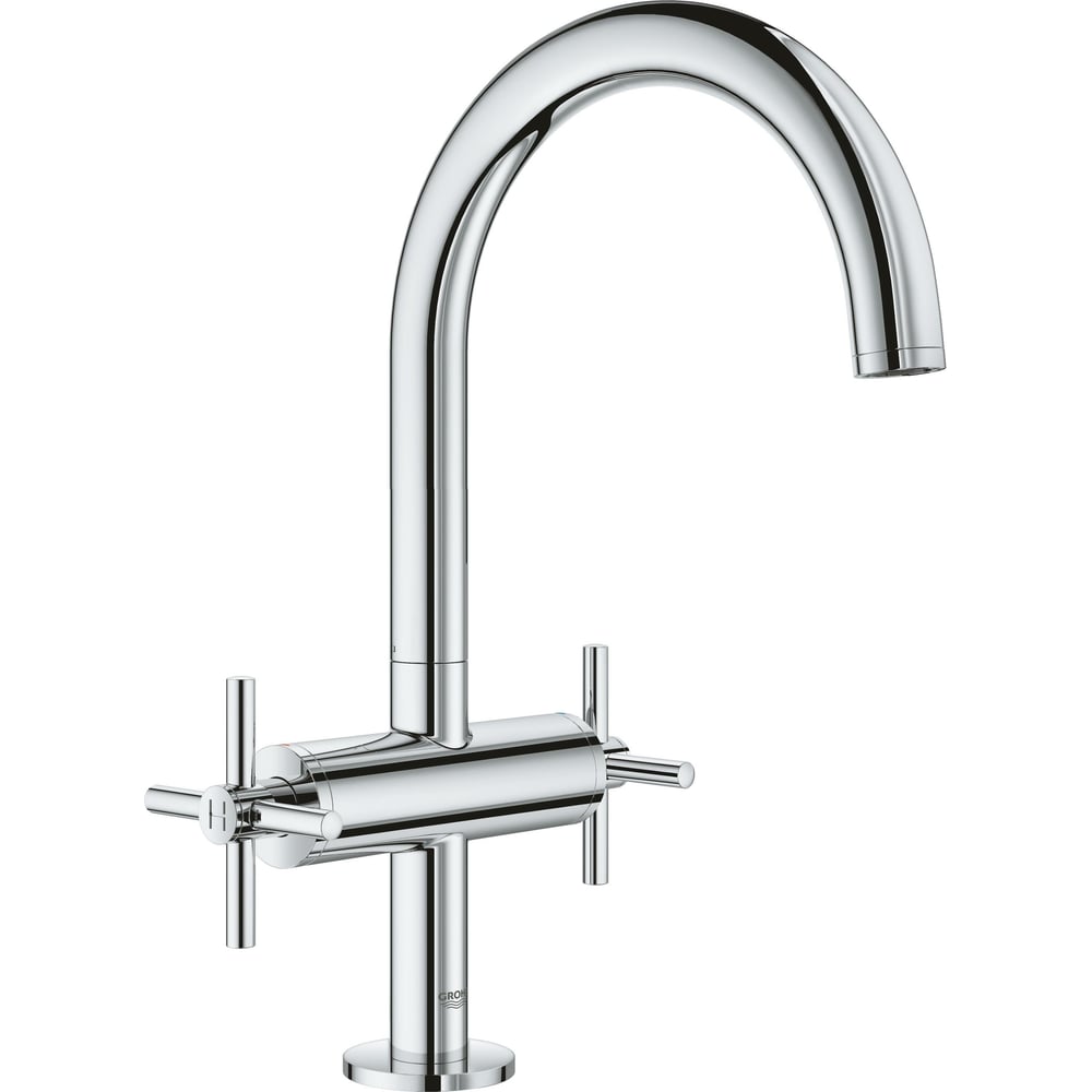 Двухвентильный смеситель для раковины Grohe смеситель для раковины grohe bauflow 23752000