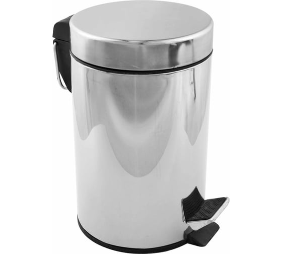 Изображение товара Ведро для мусора Fora с педалью хром, 3л H101