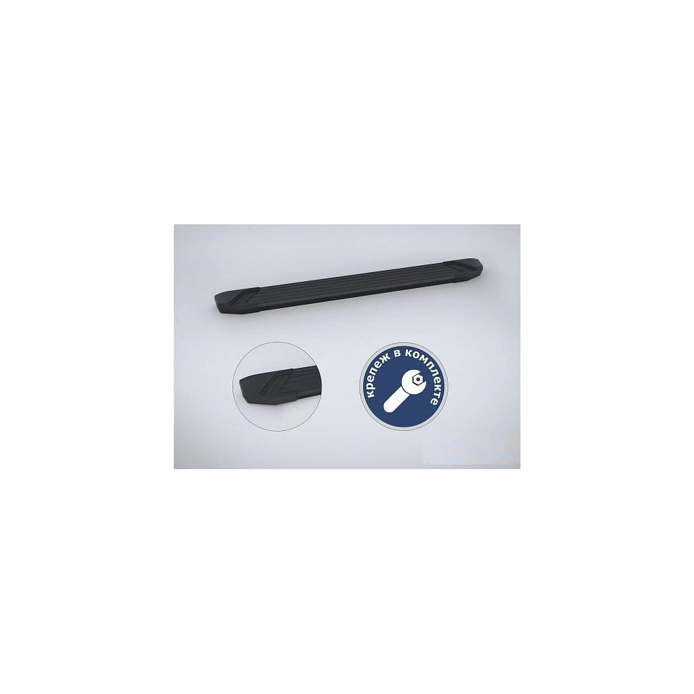 Изображение товара Порог-площадка Rival Silver F193AL для Volkswagen Touareg 2003-2010 комплект крепежа