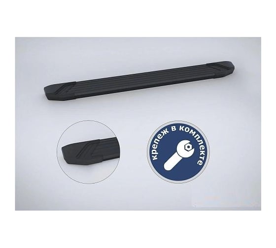 Изображение товара Порог-площадка Rival "Silver" F193AL + комплект крепежа, Volkswagen Touareg F193AL.5809.1