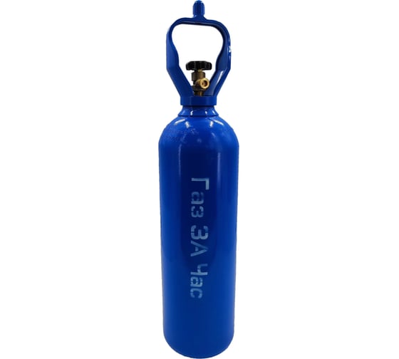 Изображение товара Баллон стальной бесшовный 20 л, 200 атм, синий Газ За Час 2022