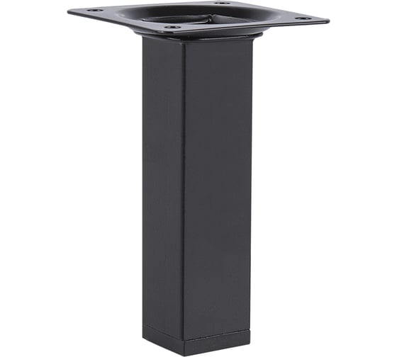 Изображение товара Мебельная опора Госкреп металл, квадрат (штамп) 25x25 мм х 150 мм, черный S21222910_2