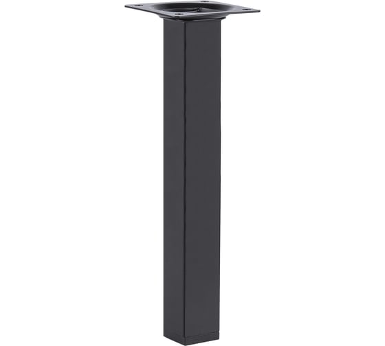 Изображение товара Мебельная опора Госкреп металл, квадрат (штамп) 25x25 мм х 400 мм, черный S21222915_2