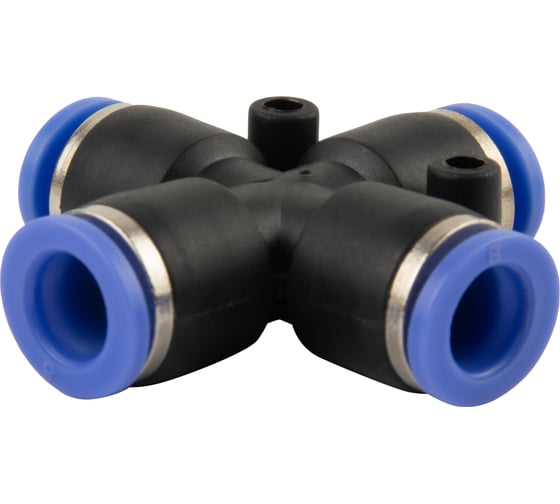 Изображение товара Фитинг цанговый пластиковый Х-образный 4 мм, 5 шт Harrison HRS-PZA4/5