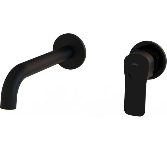 Изображение товара Смеситель встраиваемый для раковины Paini Viva Style, черный матовый 32555