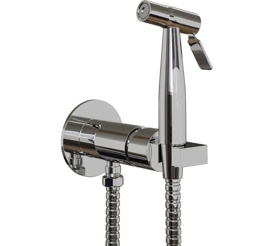 Изображение товара Гигиенический встраиваемый душ Paini Castello Round с латунной лейкой, хром 61251
