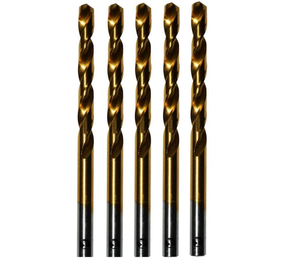 Изображение товара Набор сверел по металлу 7.0 мм с нитрид-титаном HSS-TIN (5 шт в упаковке) Modern T D030.0070CN