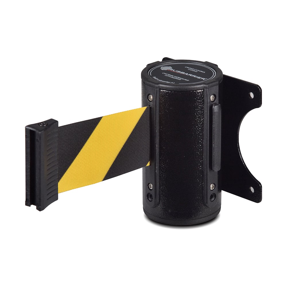 Изображение товара Комплект настенный блок с лентой и фиксатор Rusbarrier KP-NB-36332 BLACK yellow/black