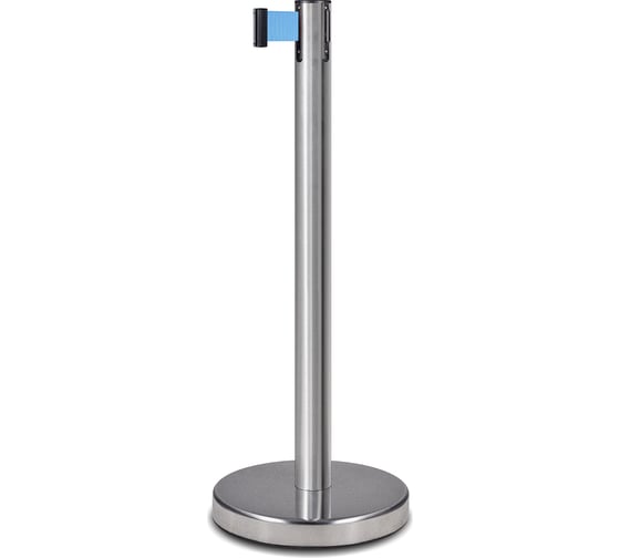 Изображение товара Стойка ограждения RUSBARRIER c лентой 2 м, материал AISI304 PSLN-226322 lt/blue