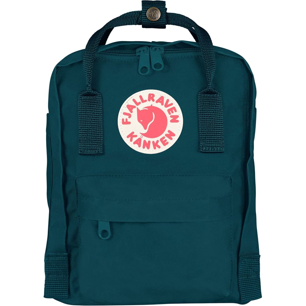 фото Рюкзак fjallraven kanken mini сине-зеленый, 20х13х29 см, 7 л f23561-646