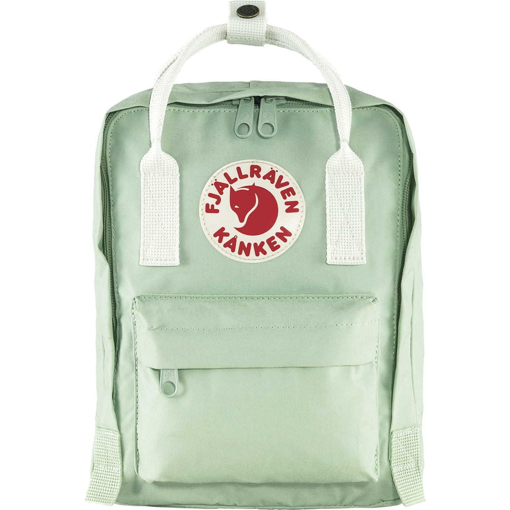 фото Рюкзак fjallraven kanken mini мятный/белый, 20х13х29 см, 7 л f23561-600-106